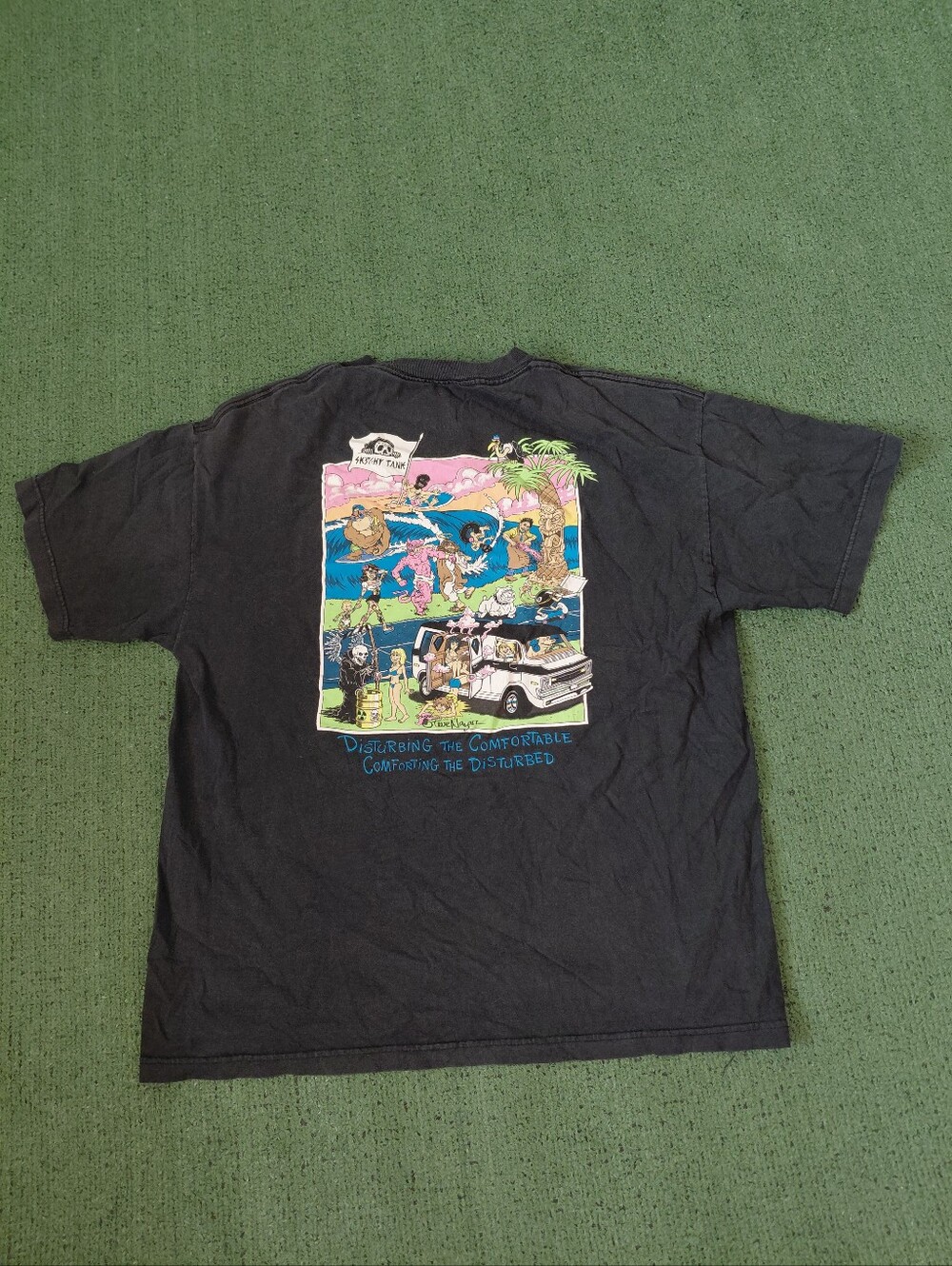 Sketchy Tank "Disturbing the Comfortable, Comforting the Disturbed" Streetwear G